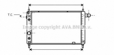 AVA QUALITY COOLING ol2126 -  Радиатор, охлаждение двигателя